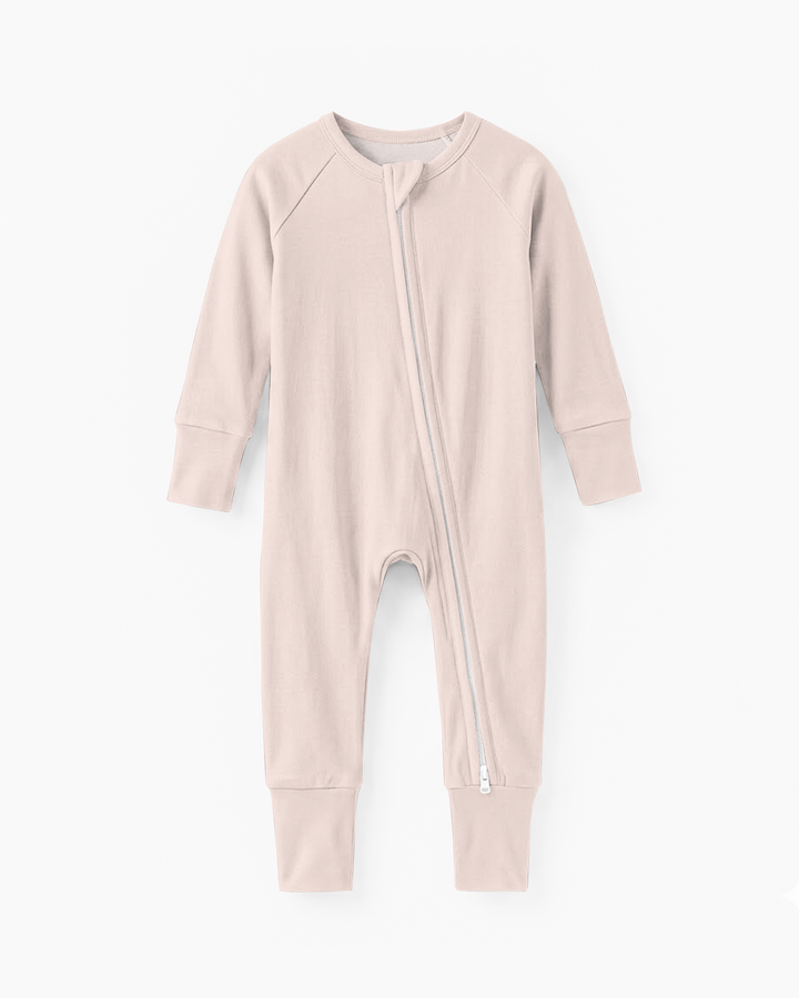 Blush Bamboo Convertible Zippered Romper