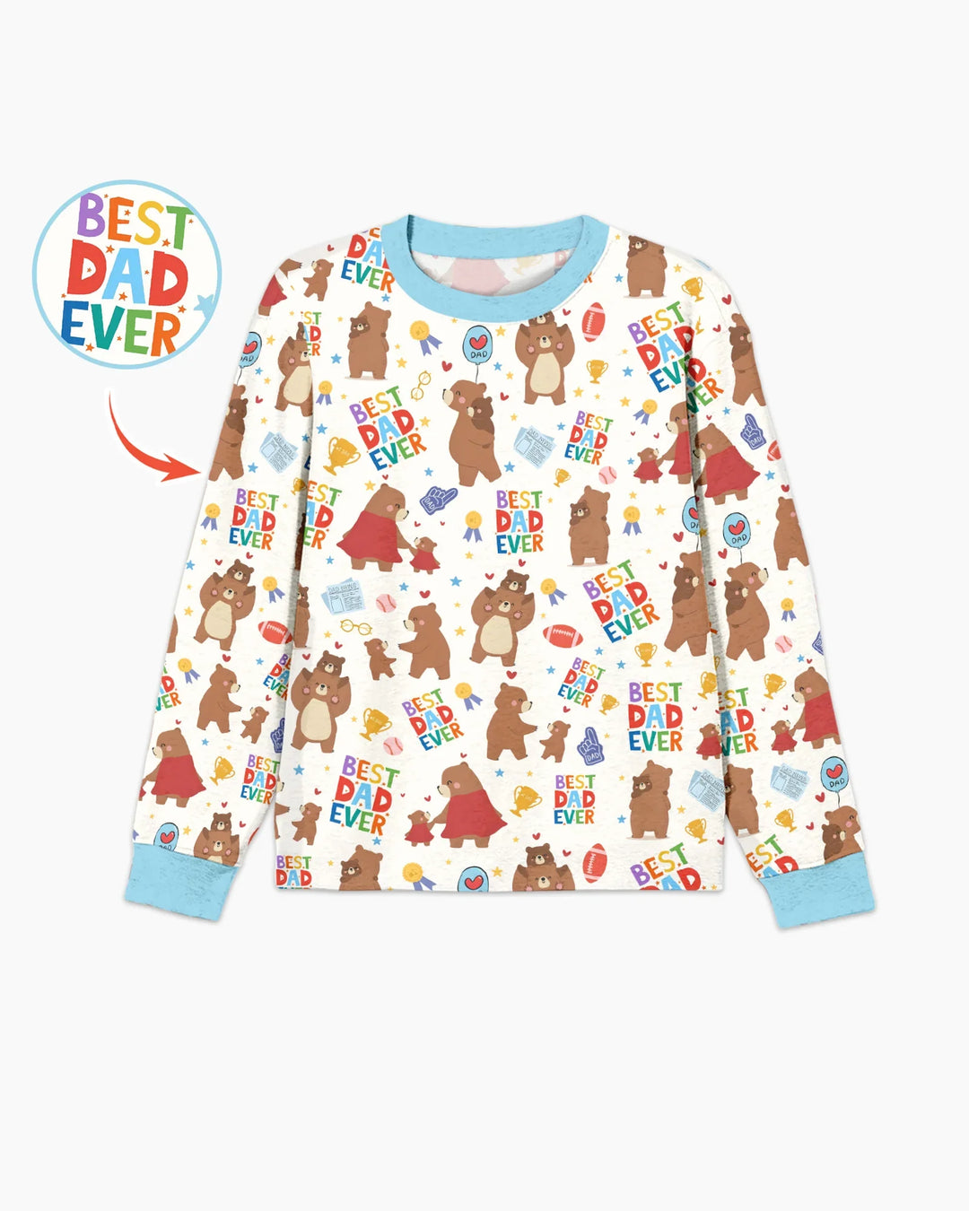Best Daddy Bear Ever Family Matching Bamboo Men's Pajama Set