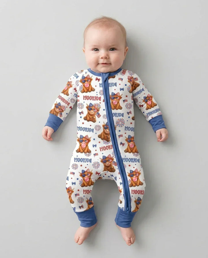 Moo-Rica Cowgirl Bamboo Convertible Zippy