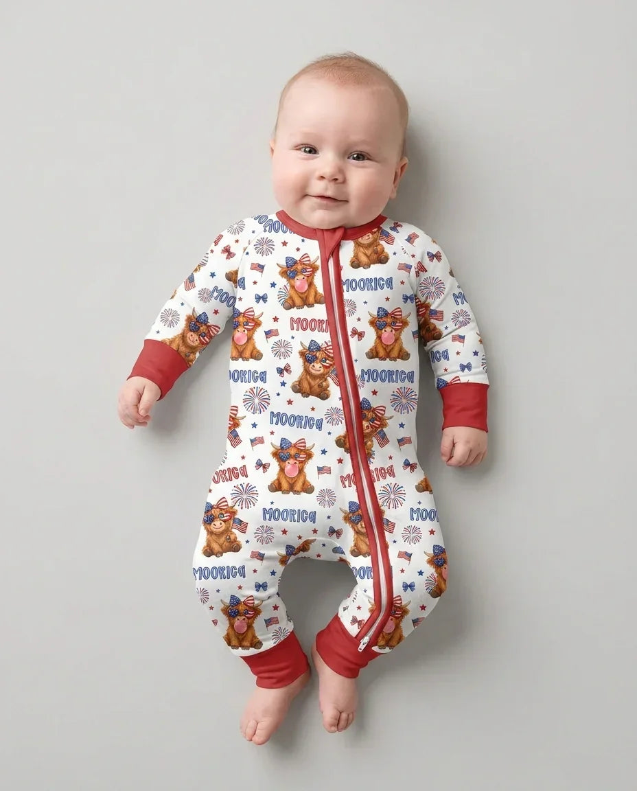 Moo-Rica Cowgirl Bamboo Convertible Zippy