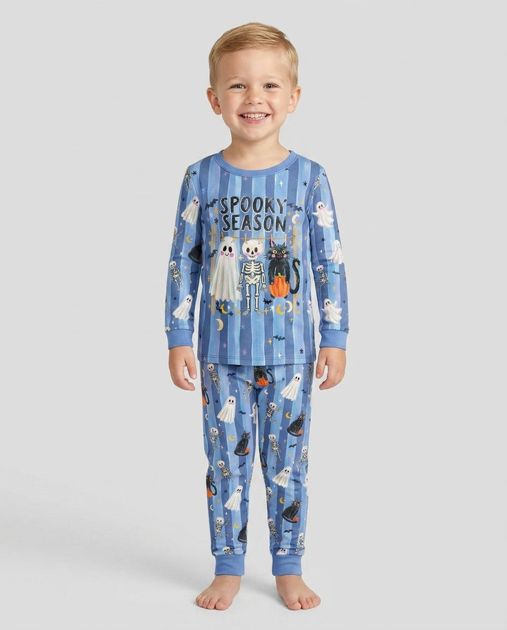 Spooky Season Kids Bamboo Two Piece Long Sleeve Pajama Set