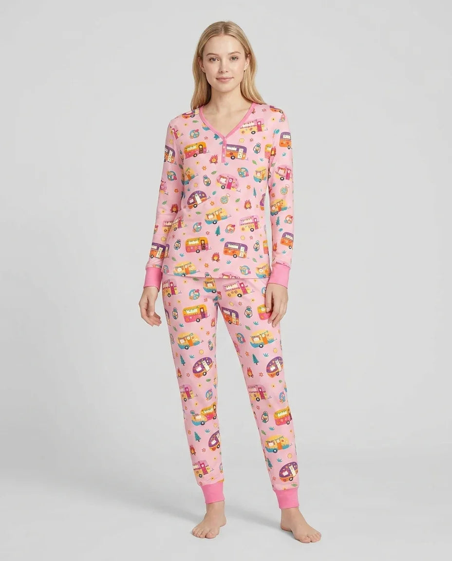 Happy Little Camper Women Pajama Set