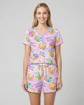 Custom Name You're A Glitter Dumpling Bamboo Women Short Sleeve Short Pajama Set