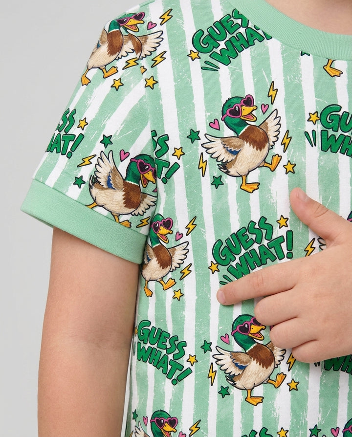 Guess What Mallard Butt Bamboo Two Piece Short Sleeve Pajama Set