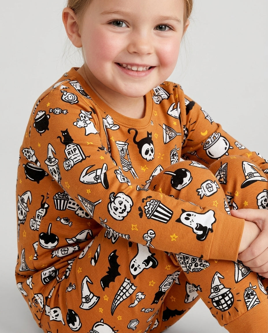 Template Bamboo Two Piece Long Sleeve Pyjamas Set