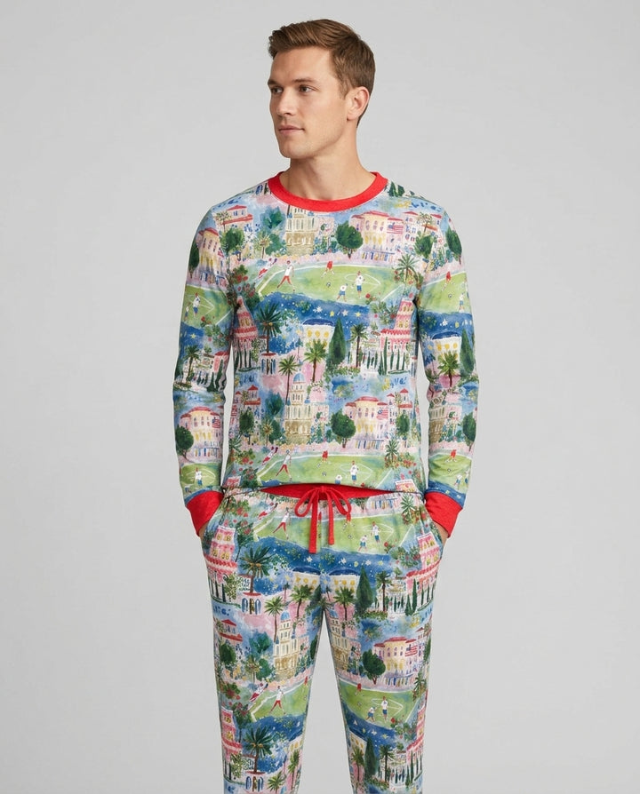 Soccer Tour 2026 Bamboo Men's Pajama Set