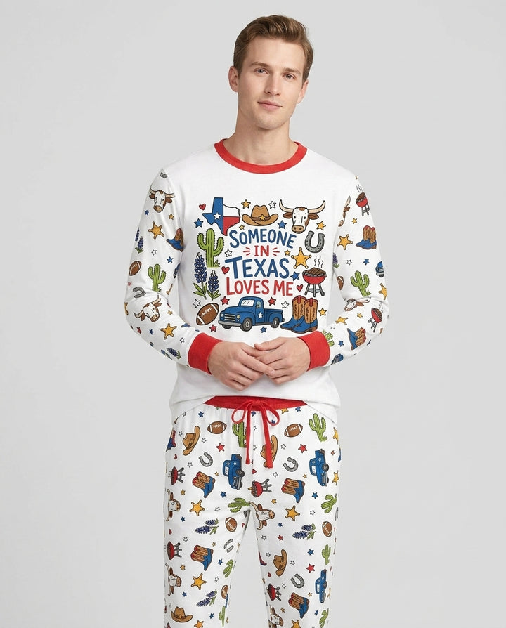 Someone in Texas Loves Me Bamboo Men's Pajama Set