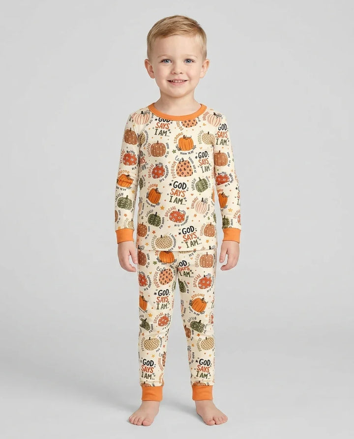 Template Bamboo Two Piece Long Sleeve Pyjamas Set