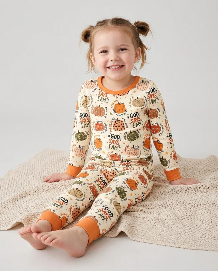 Template Bamboo Two Piece Long Sleeve Pyjamas Set
