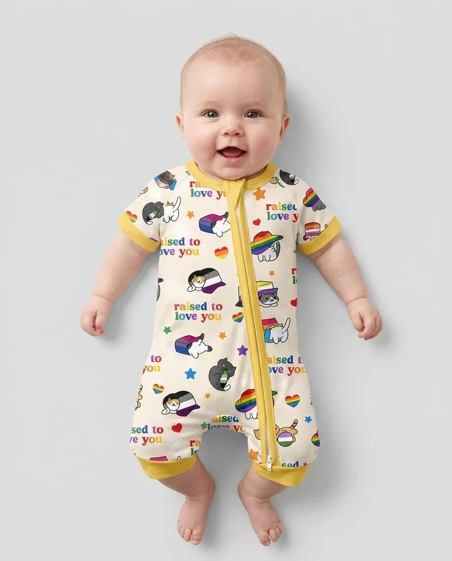 Rainbow Paws Family Matching Bamboo Shorty Zippy