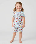 Template Bamboo Two Piece Short Sleeve Shorts Pyjamas Set