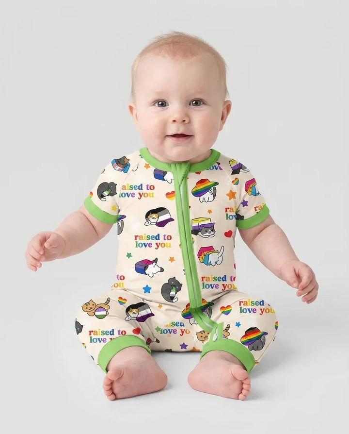Rainbow Paws Family Matching Bamboo Shorty Zippy