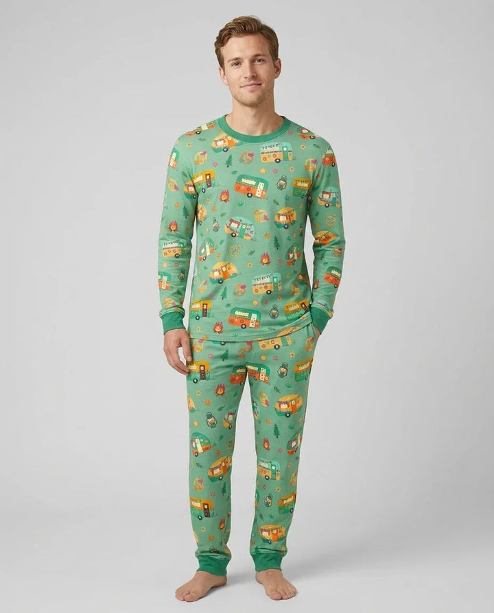 Happy Little Camper Bamboo Men's Pajama Set