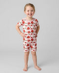 Pomegranate Garden Joy Family Matching Bamboo Two Piece Short Sleeve Shorts Pajama Set
