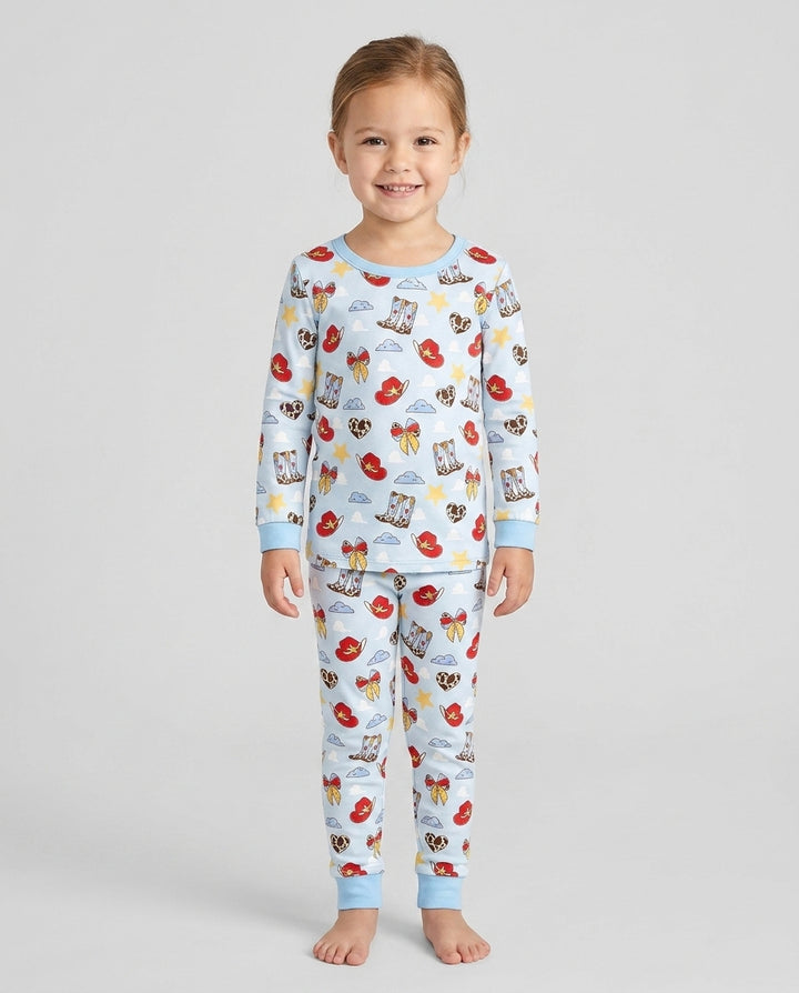 Template Bamboo Two Piece Long Sleeve Pyjamas Set