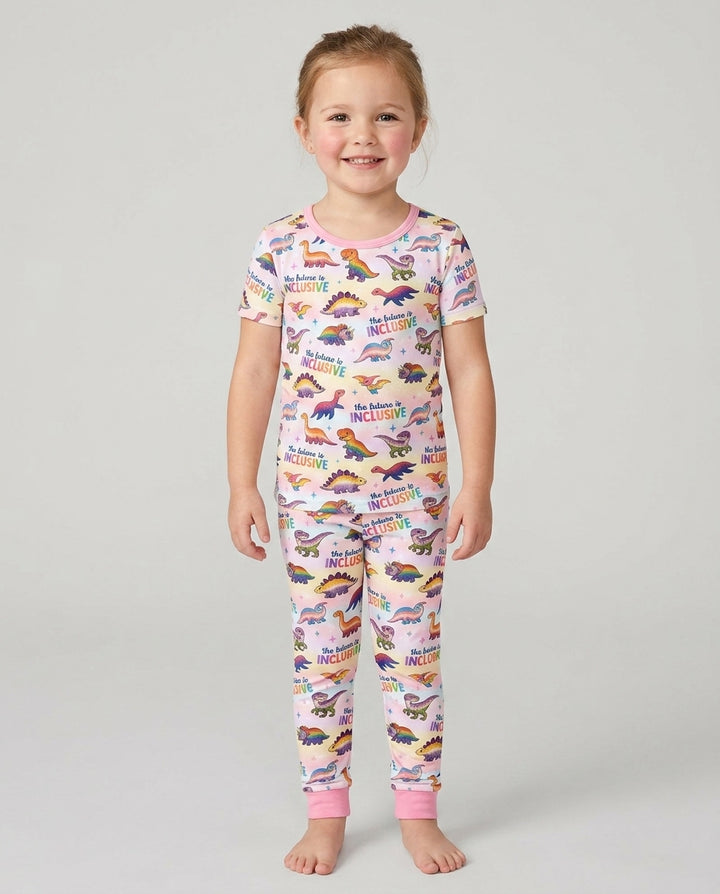 The Future is Inclusive Bamboo Two Piece Short Sleeve Pajama Set
