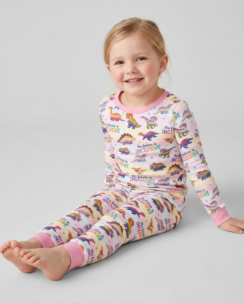 The Future is Inclusive Bamboo Two Piece Long Sleeve Pajama Set