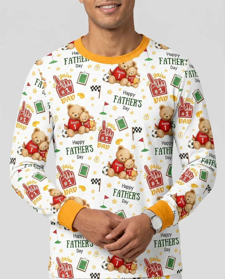 You're #1 Dad Daddy & Me Matching Bamboo Men's Pajama Set