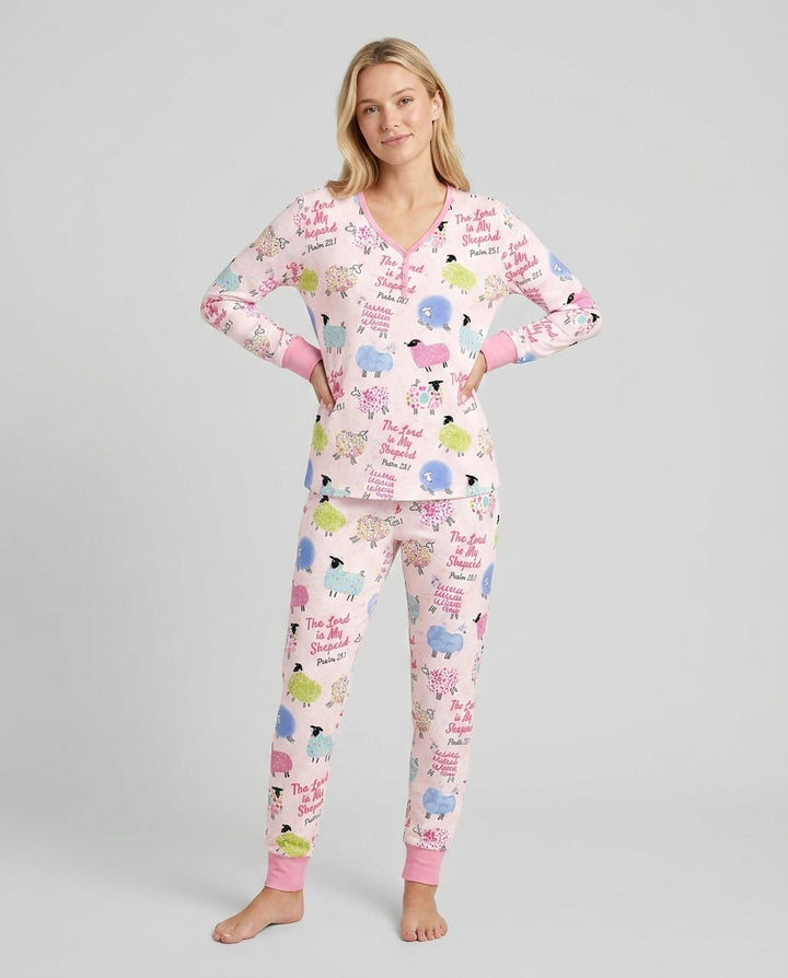The Lord Is My Shepherd Psalm 23 Bamboo Women Pajama Set