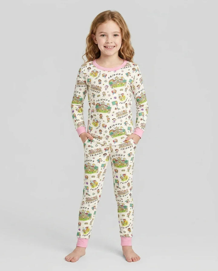 Template Bamboo Two Piece Long Sleeve Pyjamas Set