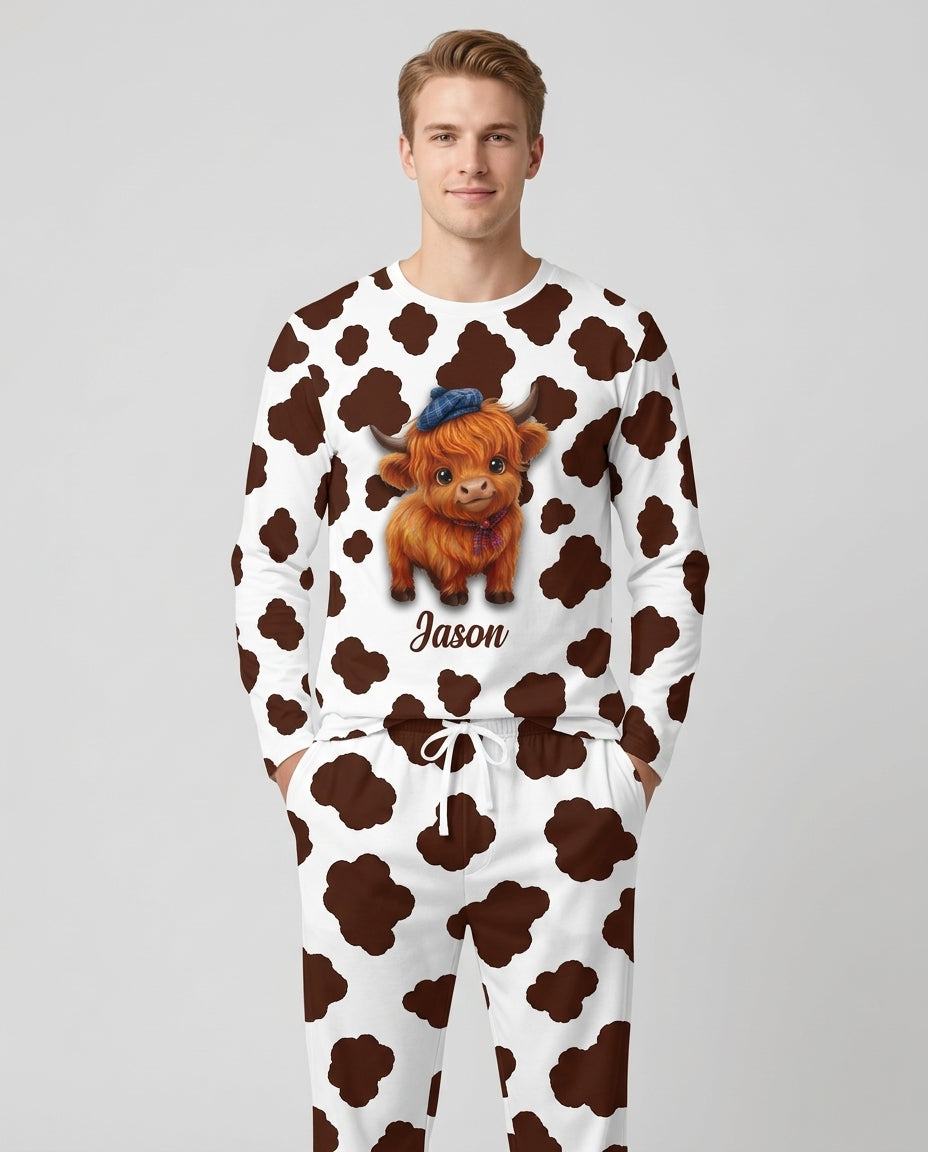 Cozy Moo Dreams Bamboo Men's Pajama Set