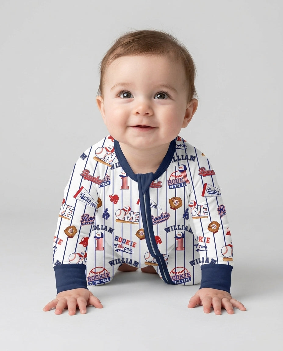 Baseball Birthday Boy Bamboo Convertible Zippy
