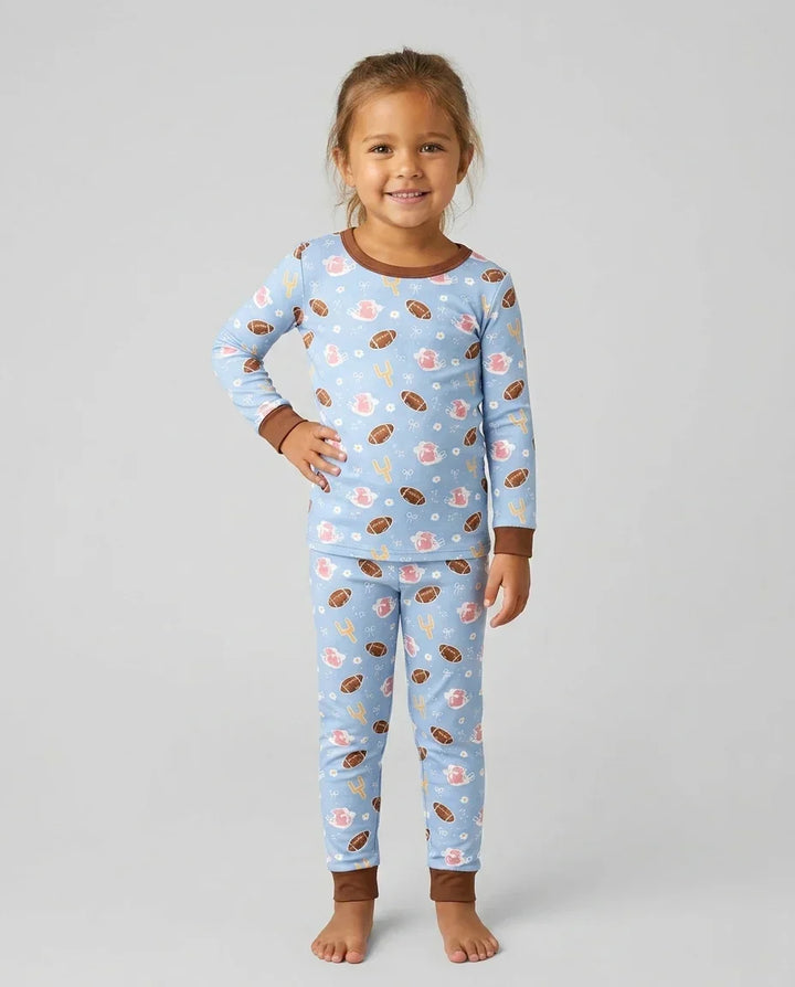 Template Bamboo Two Piece Long Sleeve Pyjamas Set