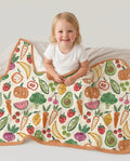 Veggie Friends Family Matching Bamboo Blanket