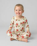 Three Sacred Hearts Bamboo Two Piece Long Sleeve Pajama Set