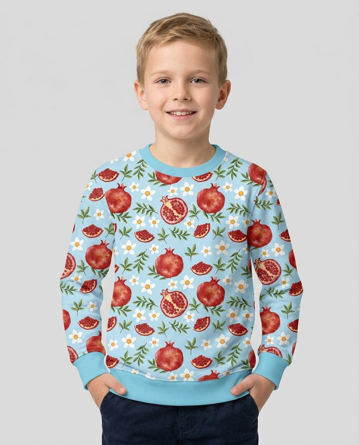 Pomegranate Garden Joy Family Matching Bamboo Crewneck Sweatshirt