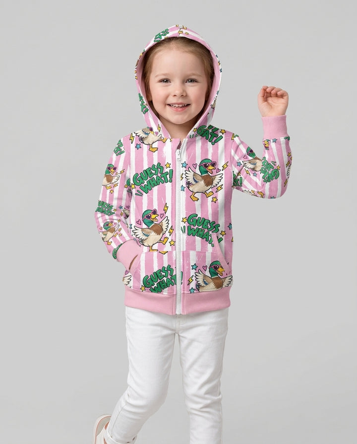 Guess What Mallard Butt Bamboo Zip Hoodie