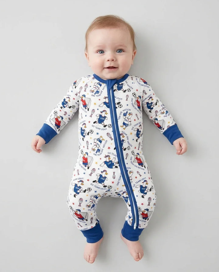 USA Soccer Goose Family Matching Bamboo Convertible Zippy