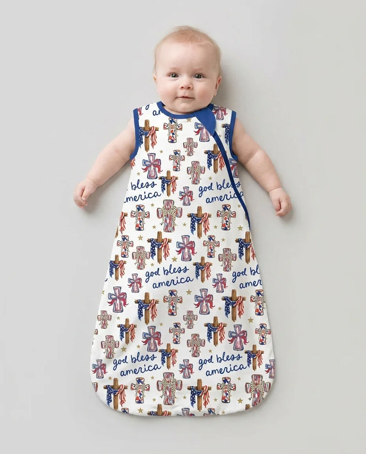 God Bless America Family Matching Bamboo Sleep Bag
