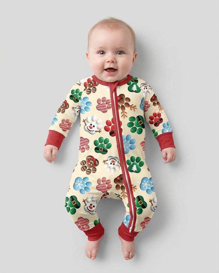 Santa Puppies Paw Bamboo Convertible Zippy