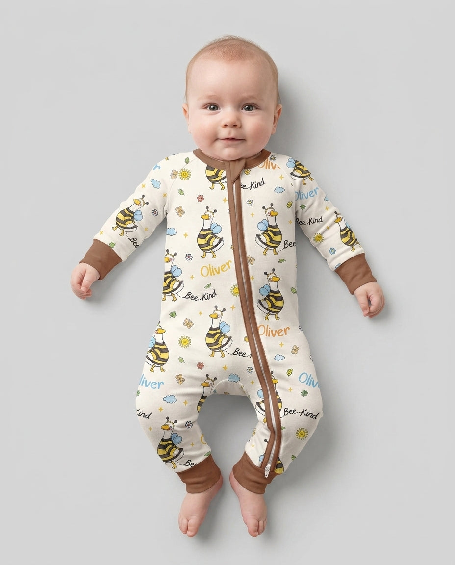 Custom Name Bee Kind The Goose Bamboo Convertible Zippy
