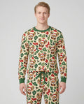 Christmas Deer Hunting Camo Bamboo Men's Pajama Set