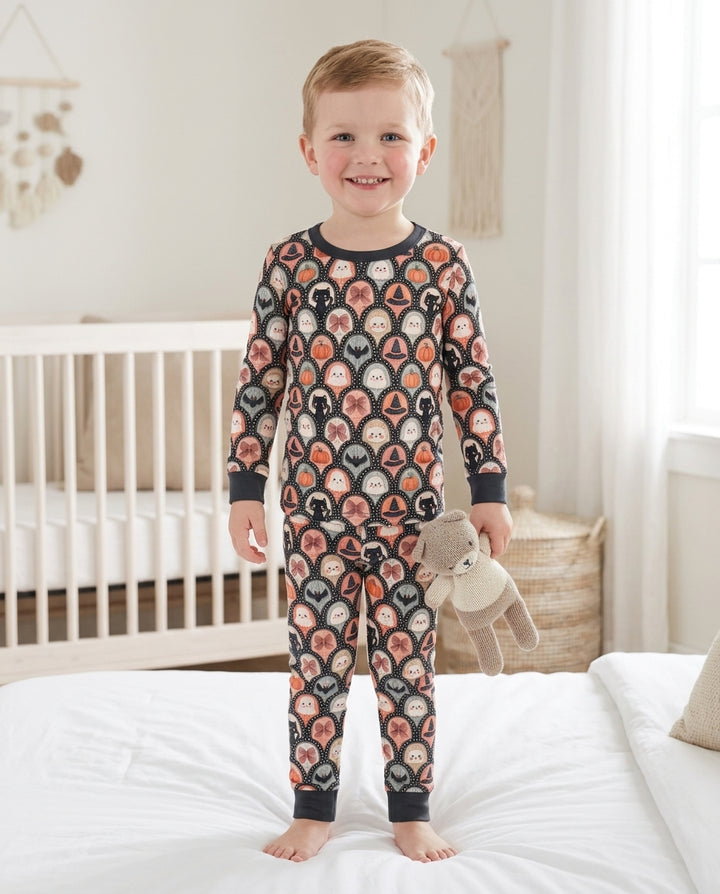Coquette Halloween Bamboo Two Piece Long Sleeve Pajama Set