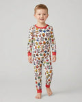 Kawaii Animals Soccer Tour 2026 Family Matching Bamboo Two Piece Long Sleeve Pajama Set