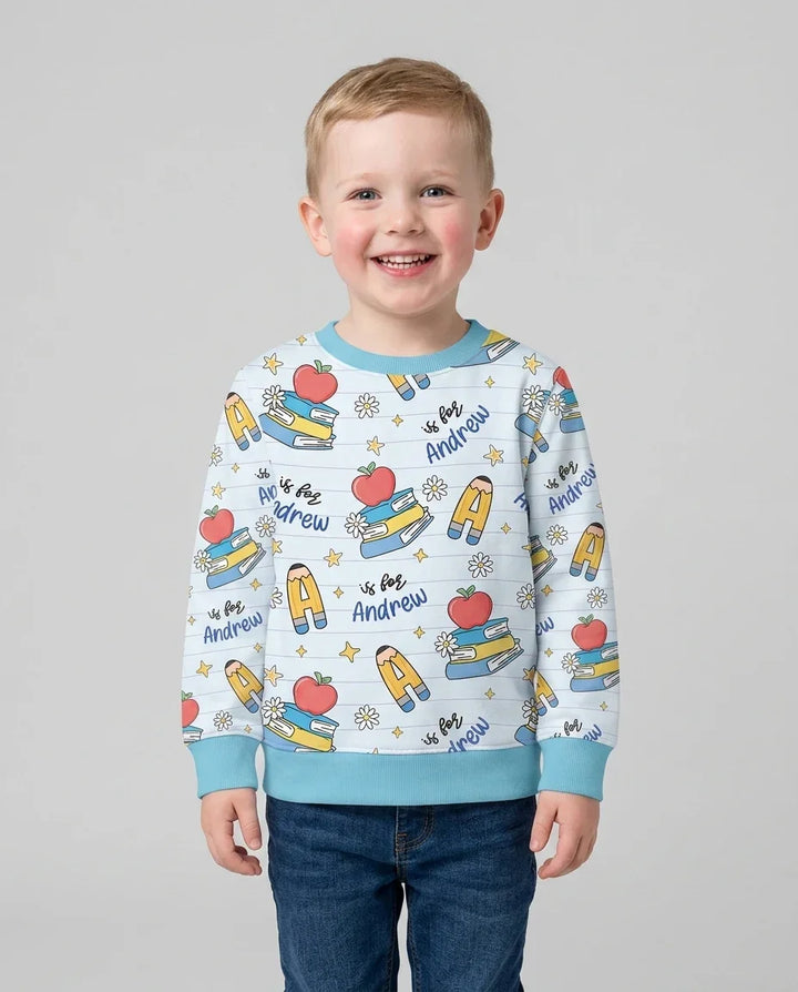 First Day of School Bamboo Crewneck Sweatshirt