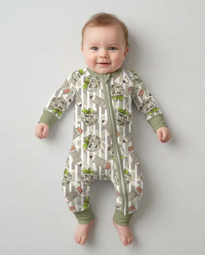 Custom Name Camo Apple Days Bamboo Convertible Zippy