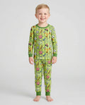 I Love Sports Soccer Bamboo Two Piece Long Sleeve Pajama Set
