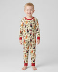 Christmas Cat Carolers Bamboo Two Piece Long Sleeve Pajama Set