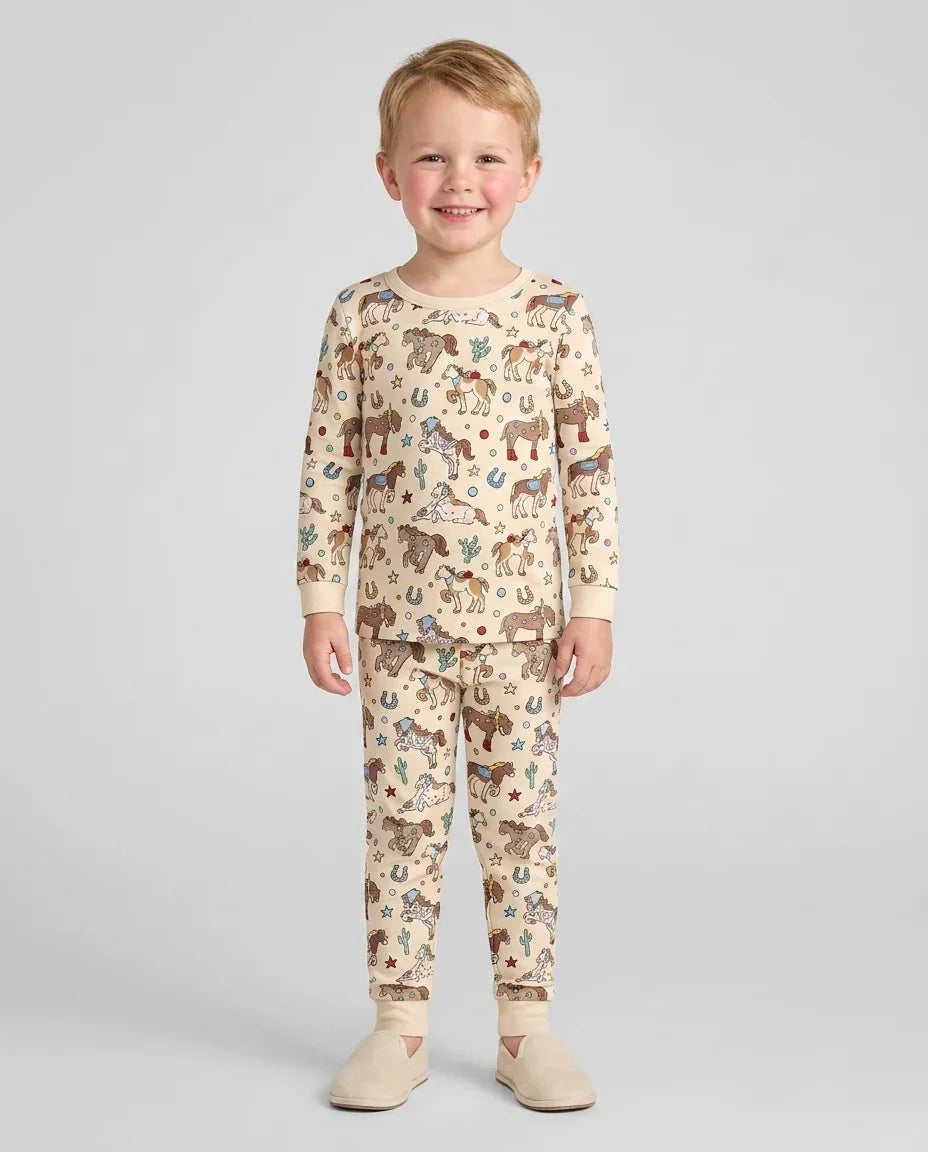 Lil' Buckaroo Bamboo Two Piece Long Sleeve Pajama Set