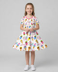 Jesus Summer Ice Cream Taste and See That The Lord Is Good Bamboo Twirl Dress