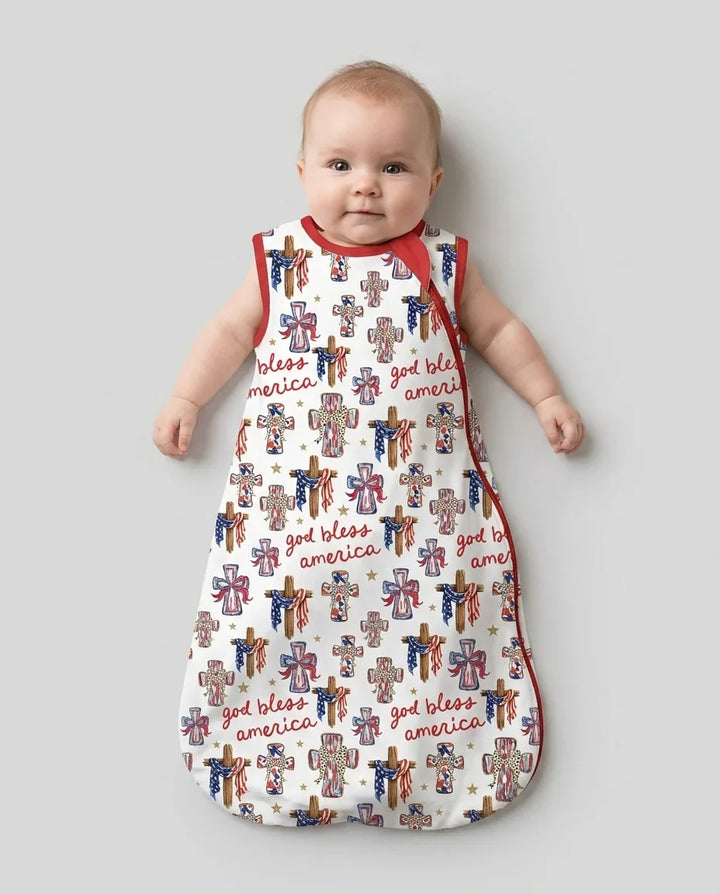 God Bless America Family Matching Bamboo Sleep Bag