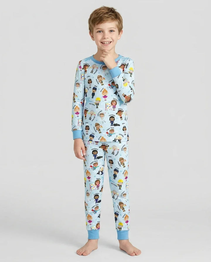 When I Grow Up Bamboo Two Piece Long Sleeve Pajama Set