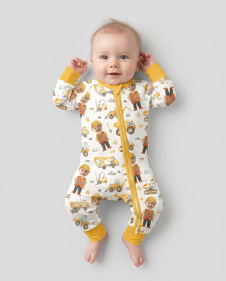 Custom Photo Little Builder Bamboo Convertible Zippy