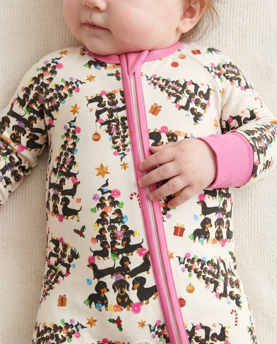 Doxie Christmas Tree Bamboo Convertible Zippy