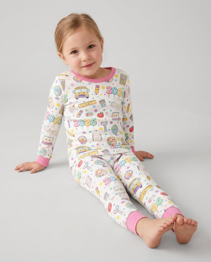 Template Bamboo Two Piece Long Sleeve Pyjamas Set