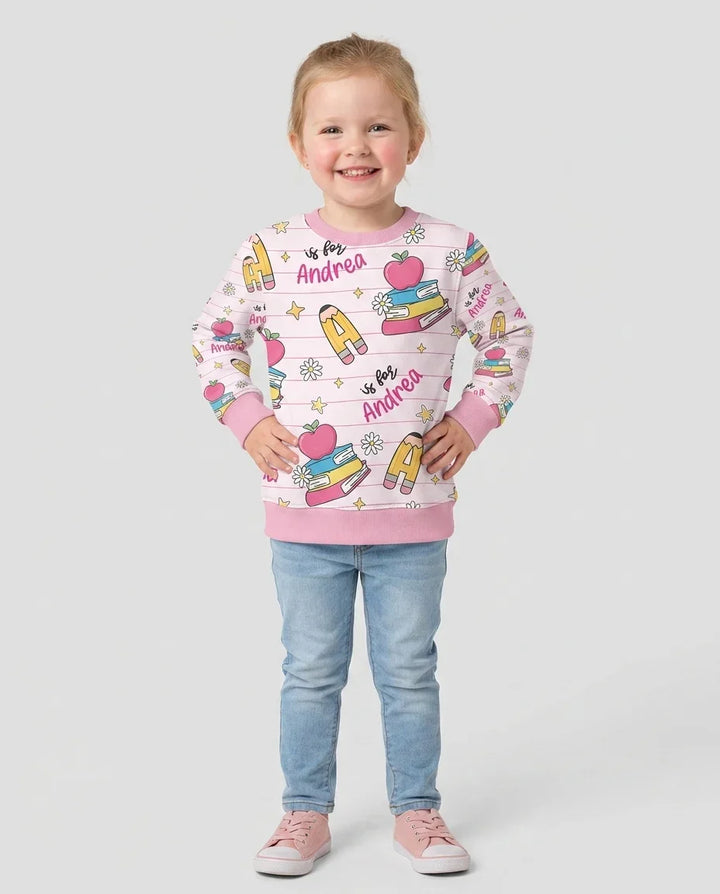 First Day of School Bamboo Crewneck Sweatshirt